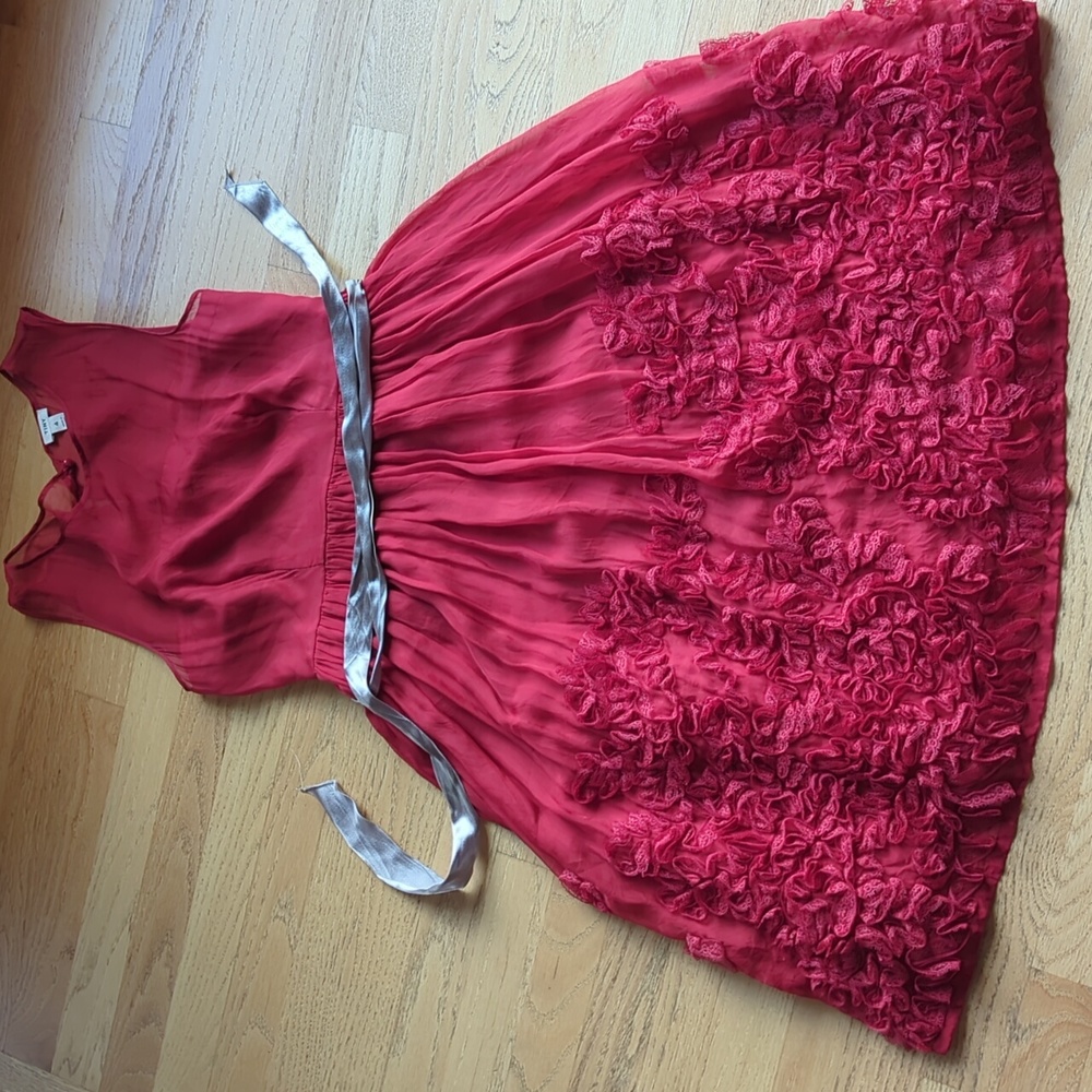 Red Anthropologie (Tiny brand) Party Dress